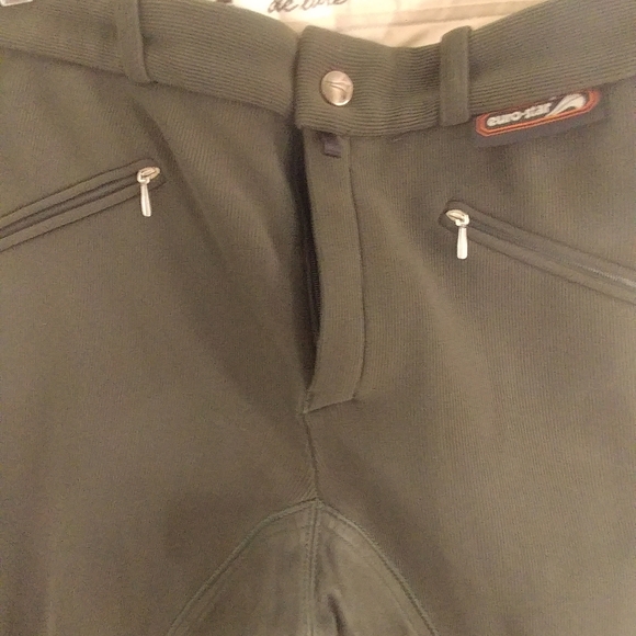 Euro-Star Breeches, Green, German size 48 - Picture 4 of 5